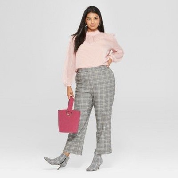 Who What Wear Tops - New WWW Pink Long Sleeve Victorian Blouse NWT [A7]